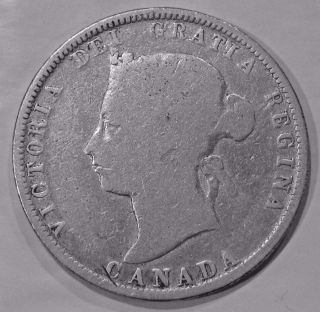 1882 H Canada 25 Cents - Queen Victoria photo