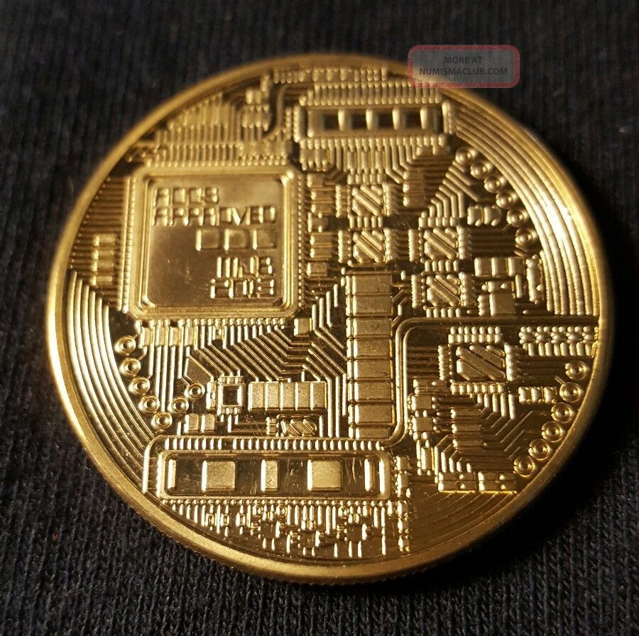 . 999 Fine Gold Bitcoin Collectors Coin - Gold Plated ...