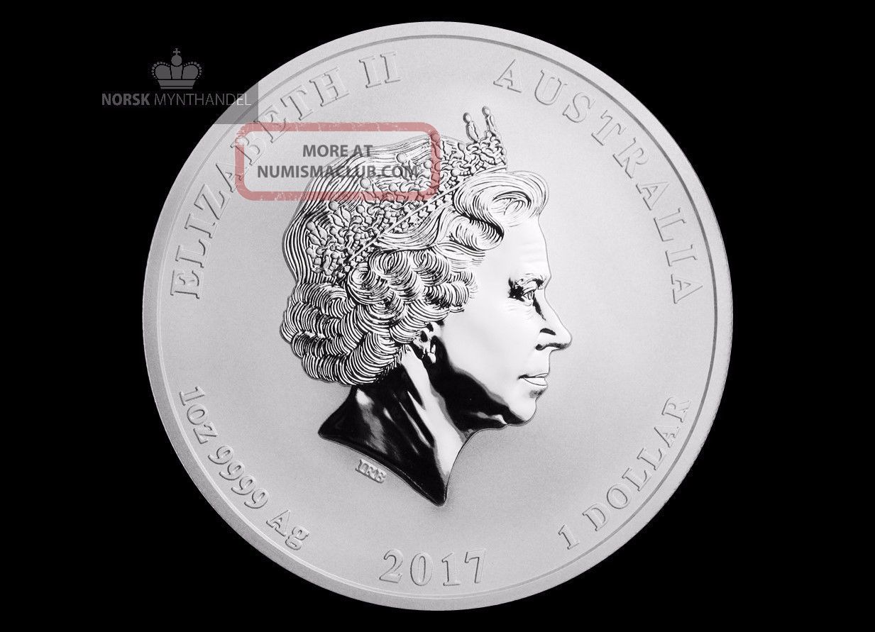 2017 Australia $1 Dragon & Phoenix 1 Oz.  9999 Silver Coin/round Australia photo