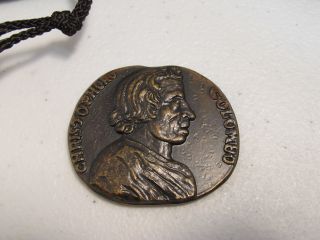 Christophoro Colombo Christopher Columbus Quincentenary 1992 Medal Coin Memento photo
