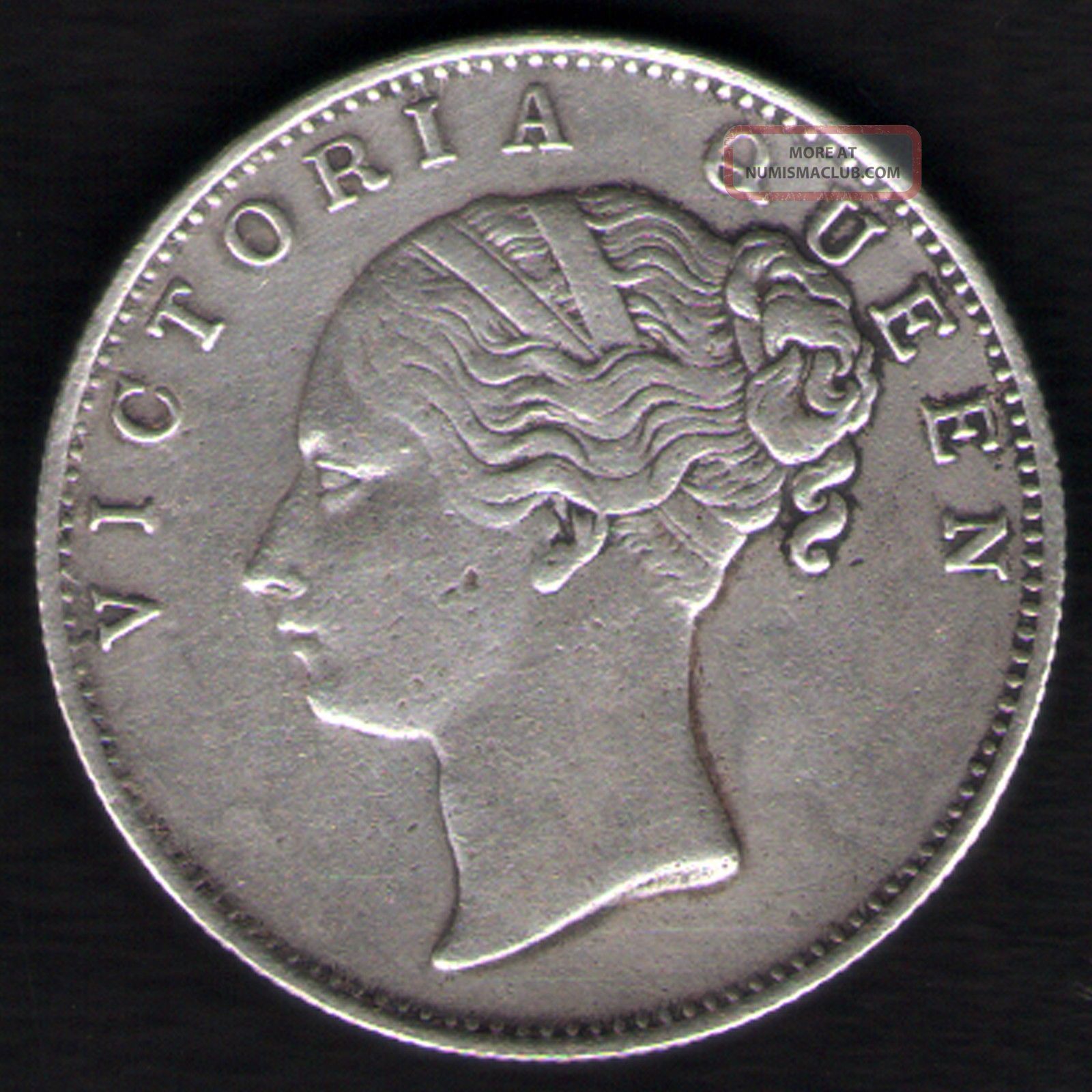 British India - One Rupee 1840 Victoria Queen - Continuos Legend Rare Silver Coi British photo