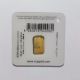 0.  1 Gram Gold Bar From Nzp Gold 999.  9 Pure Nzp04 Gold photo 1