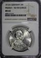 German States Prussia Wilhelm Ii Silver 1913 - A 3 Mark Ngc Ms62 Km 535 Empire (1871-1918) photo 1
