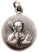 Saint Hubert W Holy Deer & Saint Benedictus Exorcist - Vintage Medal Exonumia photo 2
