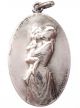 Mother Love - Antique Art Nouveau Medal Pendant Signed By Godefroid Devreese Exonumia photo 1
