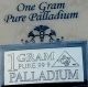 Acb Palladium 99.  9 Pure 1 Gram With Precious Metal Very Rare Bullion Pd Bar. Palladium photo 2