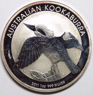 2011 Australia 1 Oz Silver Kookaburra Round photo