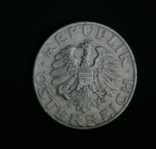 Austria 2 Schilling 1946 World Coin Km2872 Austrian Shield Imperial Eagle photo