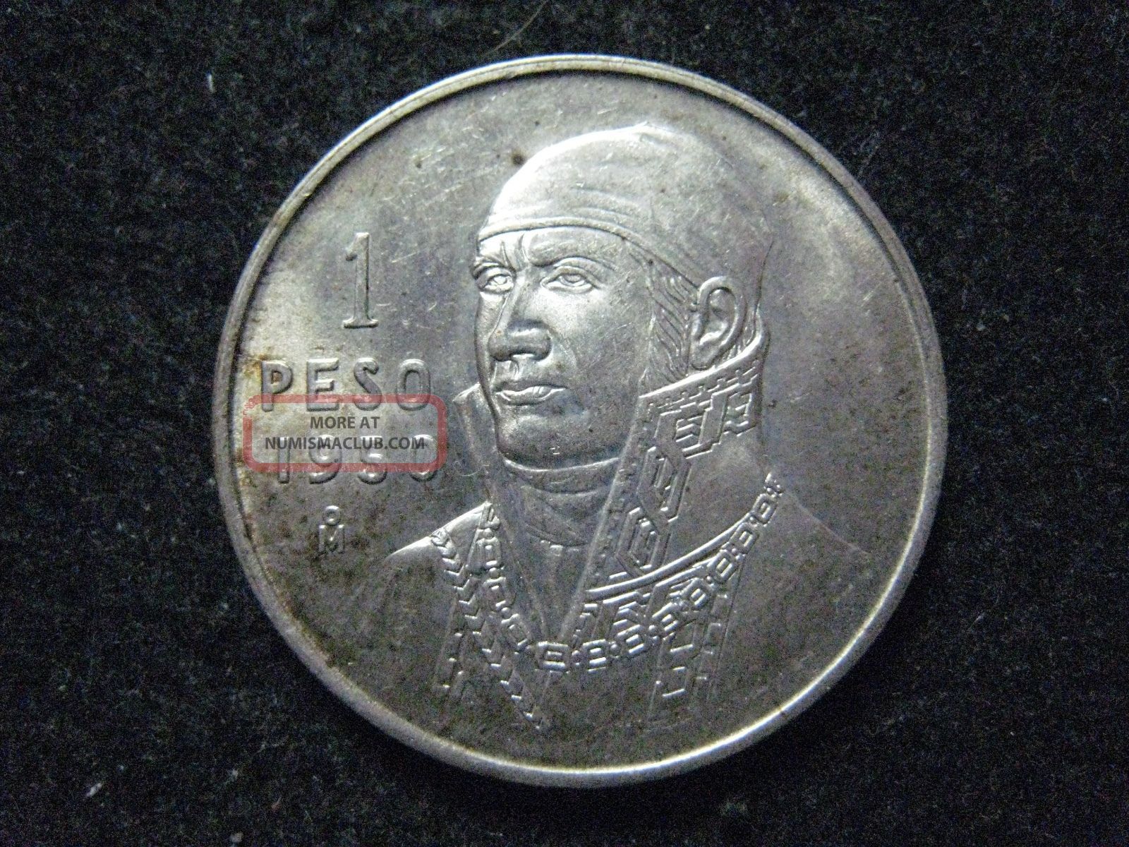 1950 Mexico Peso Silver Bu Touch Of Golden Tone Mexico (1905-Now) photo