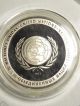 Vintage 1973 Un Peace Medal Sterling Silver Proof Frosted Relief Historic Coin Exonumia photo 1