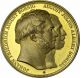 Germany – 1858 Gilt Bronze Medal By Kullrich,  Train,  Railroad Exonumia photo 1