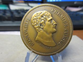 1811 Napoleon Visit L ' Hotel Des Monnaies French Medal Bronze 38mm Restrike photo