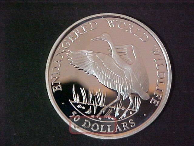 1990 Cook Island $50.  Silver 