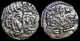 Ancient India - Spalapati Deva - Silver Jital (850 - 970 Ad) Horse & Bull Rj1 India photo 2