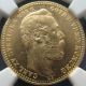 1868 Sweden Gold 10 Francs (carolin) Ngc Ms - 62 Europe photo 1
