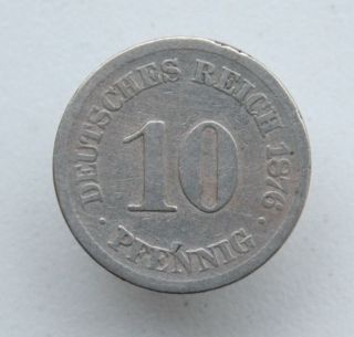 10 Reichspfennig 1876 Germany Weimar Coin photo
