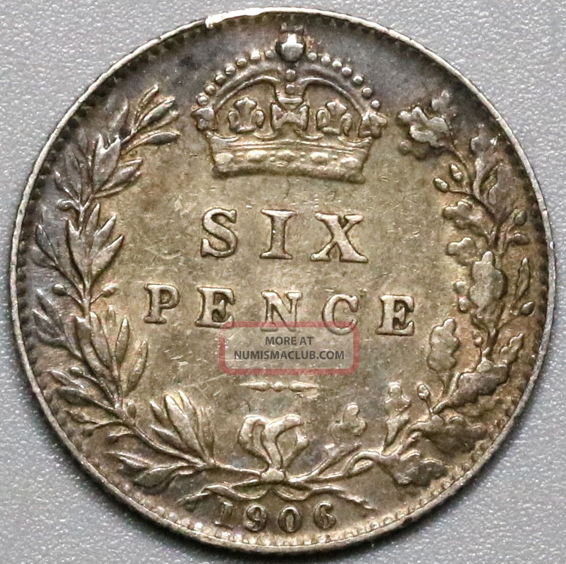 1906 Silver 6 Pence Edward Vii Great Britain Coin (17041120r) Sixpence photo