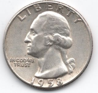1958 Washington Silver Quarter photo