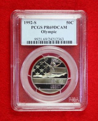 1992 - S Proof Commemorative Olympic Half Dollar Graded Pr69dcam By Pcgs photo