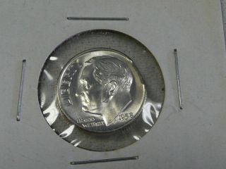1958 Clipped Silver Roosevelt Dime - Error Coin - photo