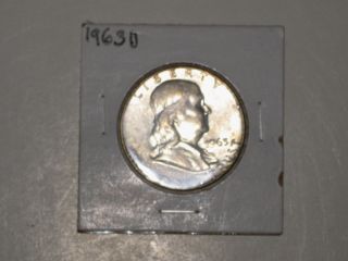 1963 D Franklin Silver Half - Dollar - photo