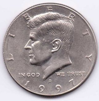 1997 - D Kennedy Half Dollar That Is About Uncirculated photo
