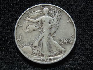 1942 - S Walking Liberty Silver Half Dollar photo
