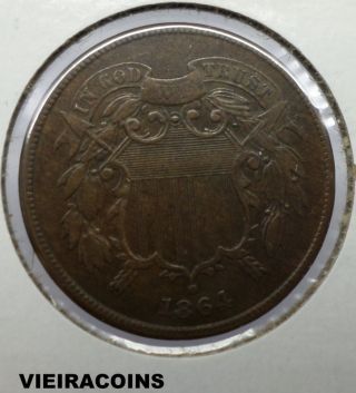 1864 Two Cent - - First Year - - 3514 photo