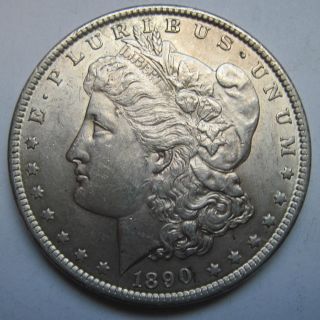 1890 Morgan Silver Dollar - Au - Vam 1 ??? photo