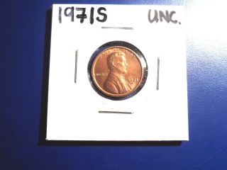 1971s Unc.  Lincoln Memorial Penny photo