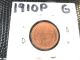 Worn,  But 1910p Lincoln Wheat Nostalgic Coin Small Cents photo 1