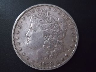 1878 Morgan Dollar Vf+ 7tf Silver photo