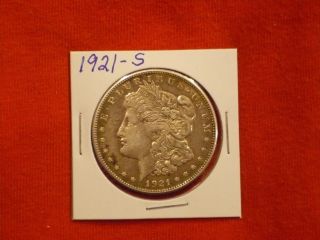 1921 - S Morgan Silver Dollar Coin photo
