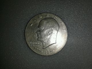 1776 - 1976 Silver Dollar Coin Dwight D.  Eisenhower Bicentennial Liberty Bell photo