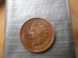 1905 Indian Type 3 Bronze,  Superior Eye Appeal About - Uncirculated photo