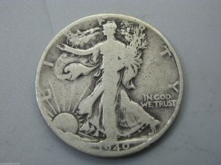1940 Walking Liberty Half Dollar United States Coin G - Ag photo