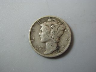 1940 - D Mercury Dime United States Coin Vf photo
