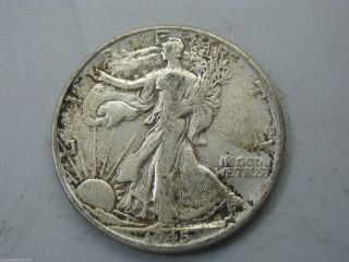 1945 Walking Liberty Half Dollar United States Coin F photo