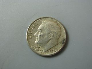1957 Roosevelt Dime United States Coin F photo