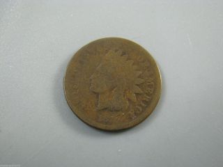 1873 Indian Head Cent United States Coin Ag - G photo