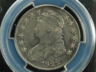 1822 50c Capped Bust Half Dollar O - 115 Pcgs Au Details Cleaning photo