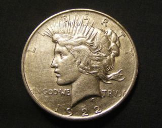 1922 D Peace Dollar 90% Silver 454751 - 68 photo
