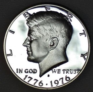 1976 - S Kennedy Half Dollar Dcam Proof 40% Silver Bicentennial (m31406) photo