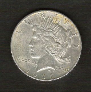 1926 - D__peace Silver Dollar__nice Xf/au Coin___ 639831 photo