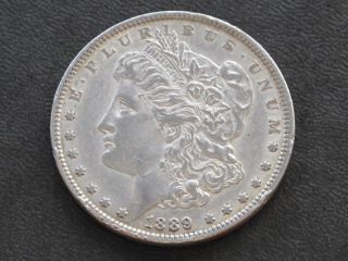 1889 - P Morgan Silver Dollar U.  S.  Coin A5773 photo