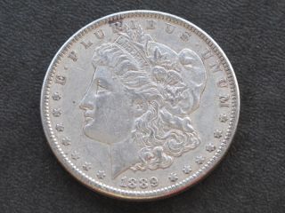 1889 - P Morgan Silver Dollar U.  S.  Coin A5779 photo