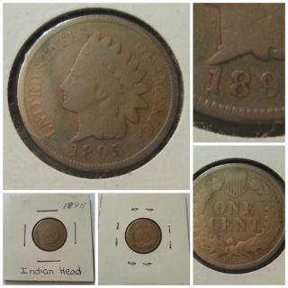 1895 Indian Head Penny Coin photo