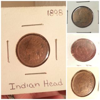 1898 Indian Head Penny Coin photo