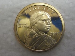2007 S Gem Proof Sacagawea Native American Dollar photo