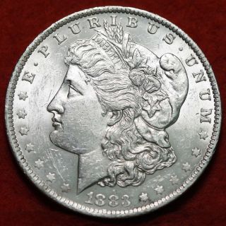 Uncirculated 1883 - O Silver Morgan Dollar S/h photo